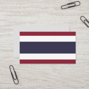 Thailändische Flagge Visitenkarte