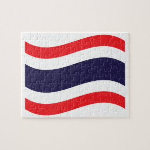 Thailändische Flagge weht