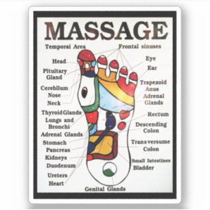 Thailändische Fuß-Massage ~ Aufkleber