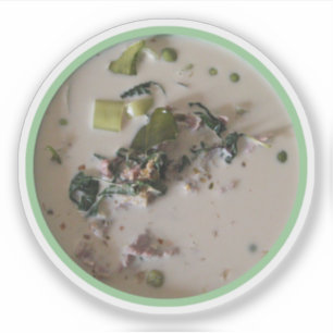 Thailändische Grüne Curry [แ ก เ ขี  Aufkleber