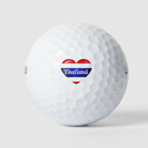 Thailändische Herzenflagge Golfball