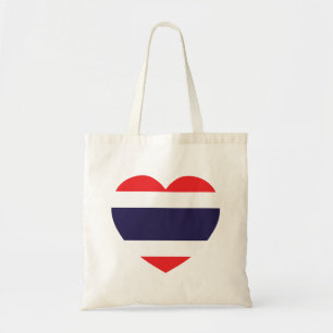 Thailändische Herzenflagge Tragetasche