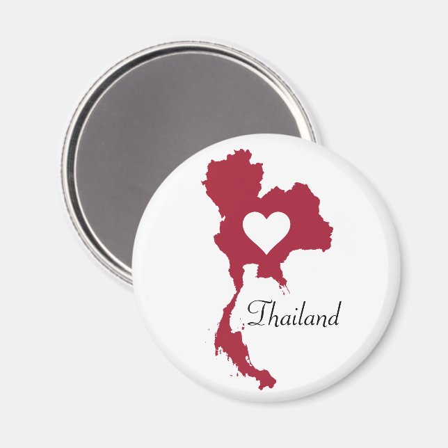 Thailändische Karte Magnet (Vorderseite/Rückseite)