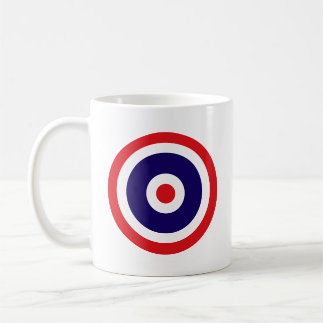 Thailändische Nationalflagge - Symbol des Kreises Kaffeetasse (Links)