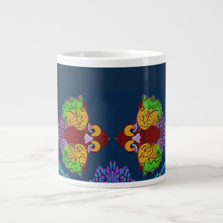 Thailändische Schrift Abstraktes Fischkunst | Jumb Jumbo-Tasse