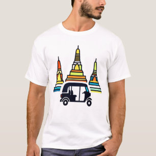 Thailändische Tempel und Tuk Tuks T-Shirt