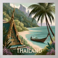 Thailändische Tropenillustration