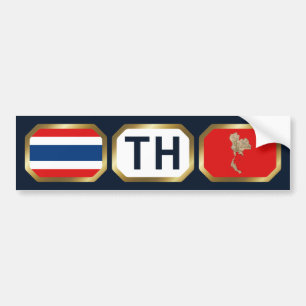 Thailändischer Flaggenplan-Autoaufkleber Autoaufkleber