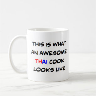 thailändischer Koch, phantastisch Kaffeetasse