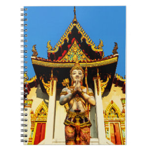Thailändischer Tempel und Buddha 1102 Notizblock