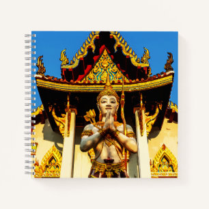 Thailändischer Tempel und Buddha 1102 Notizbuch