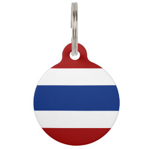 Thailändisches Flaggen-Emblem Haustiermarke