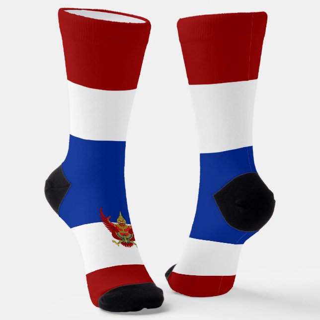 thailändisches Flaggenzeichen Socken (Gewinkelt)