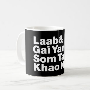 Thailändisches Isaan-Straßenessen Kaffeetasse