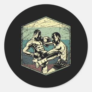 Thailändisches Kickboxen Muay Thai Runder Aufkleber
