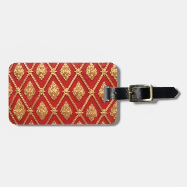 Thailändisches Kunstmuster Gepäckanhänger (Vorderseite horizontal)