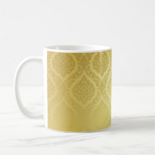 thailändisches Muster, goldener Hintergrundthai, M Kaffeetasse