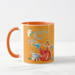 Thailändisches Neujahrs-Leuchten Orange Tasse