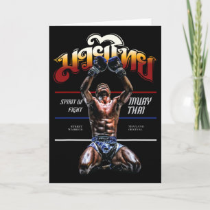 Thailändisches Original Muay Thai Kickboxen Karte