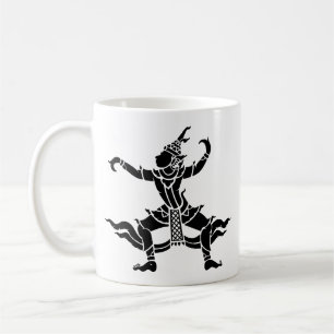 Thailändisches Tänzer ⚠ Thailand-Zeichen ⚠ Kaffeetasse