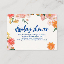 Thais Amore Brautparty Dusche mit Blumenmotiven Begleitkarte