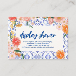Thais Amore Brautparty Dusche mit Blumenmotiven Begleitkarte