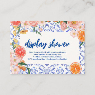 Thais Amore Brautparty Dusche mit Blumenmotiven Begleitkarte