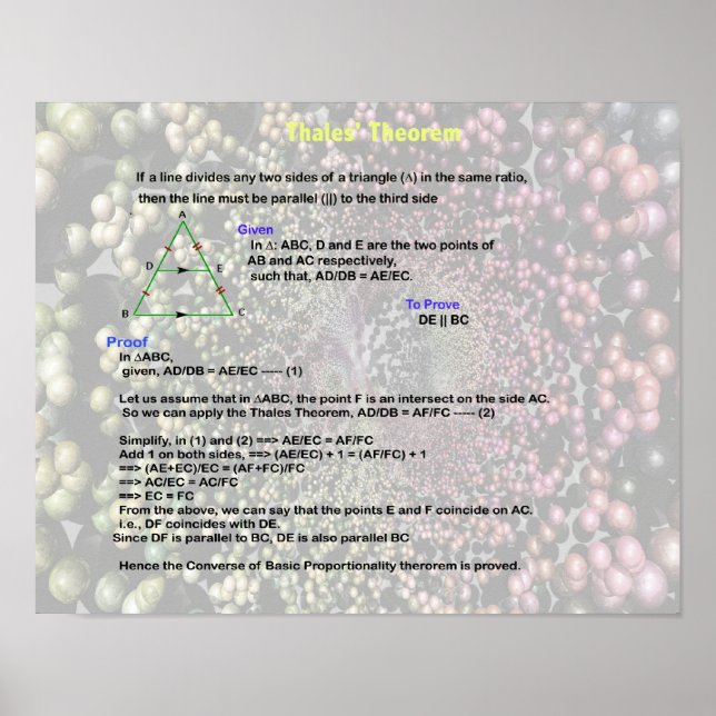 Thales Theorem Poster (Vorne)
