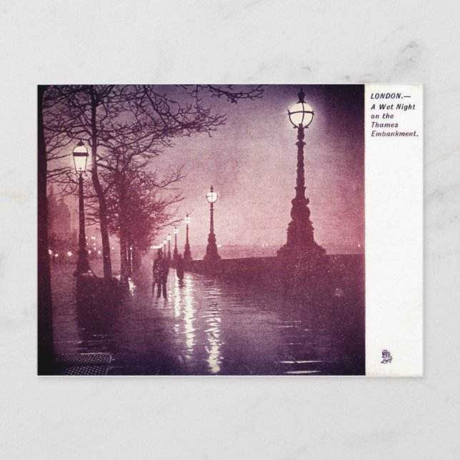 Thames River London Postkarte (Vorderseite)