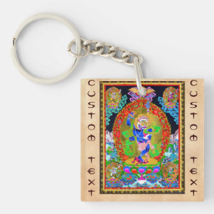 Thangka tibétain oriental frais Simhavaktra Dakin