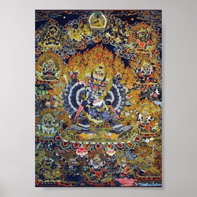 Thangka Yamantaka Poster (Vorne)