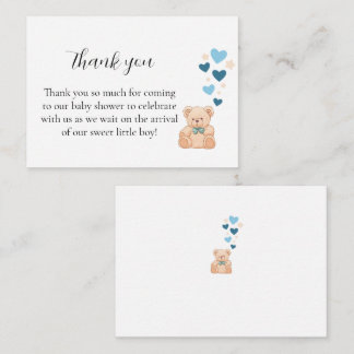 Thank You Baby Shower Card – Sweet Little Boy Mitteilungskarte