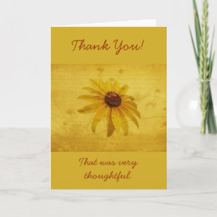 Thank You - Black-Eyed Susan Wildflower Dankeskarte