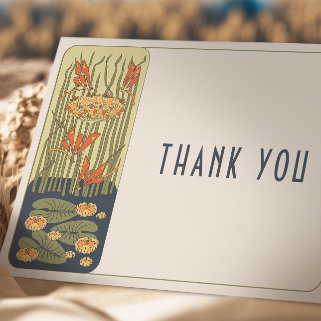 Thank You Card Belle Epoque Dragonfly Wedding Einladung (Von Creator hochgeladen)