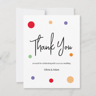 Thank You Card for wedding Dankeskarte