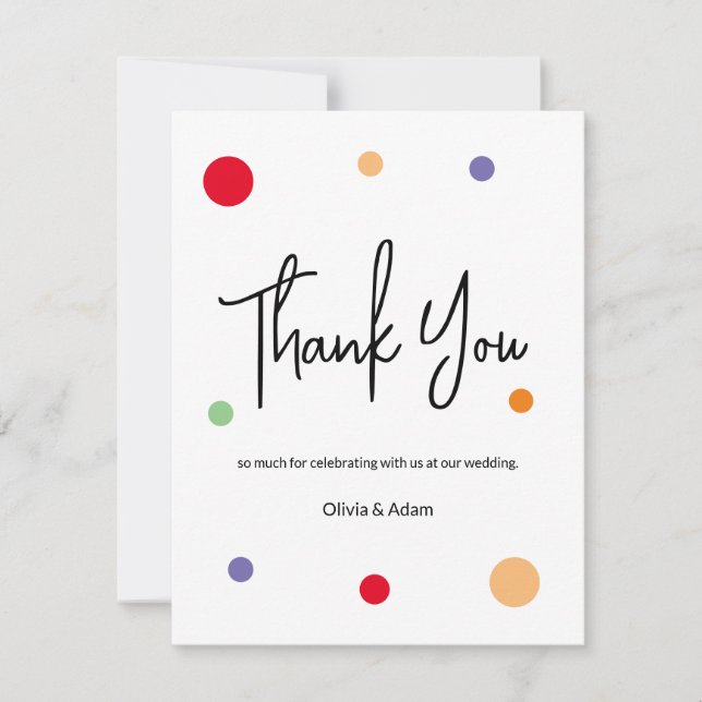 Thank You Card for wedding Dankeskarte (Vorderseite)