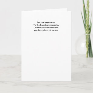 Thank you card with a few special words dankeskarte