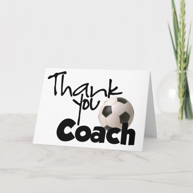 Thank You Coach Dankeskarte (Vorderseite)
