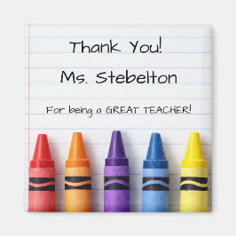 Thank You Crayons Teacher Appreciation Magnet