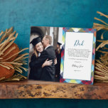 Thank You Dad | Plaid Photo Frame Fotoplatte<br><div class="desc">Simple and modern thank you plaque to the man who made you who you are today. A gift that he will treasure for a lifetime! Can be customized for any moniker - papa, pépé, grandad, grandpapa, grand-pére, grampa, gramps, grampy, geepa, paw-paw, pappou, pop-pop, poppy, pops, pappy, nonno, opa, baba, abuelo,...</div>