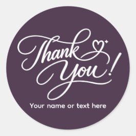 Thank You elegant sticker