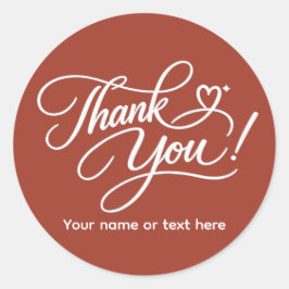 Thank You elegant sticker
