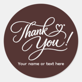 Thank You elegant sticker