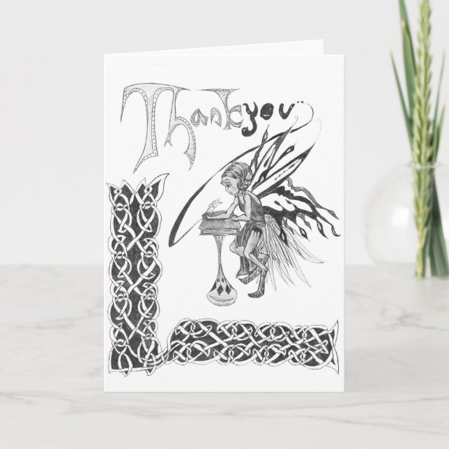 Thank You Faerie Card Dankeskarte (Vorderseite)