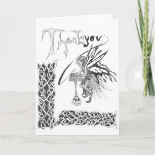 Thank You Faerie Card Dankeskarte