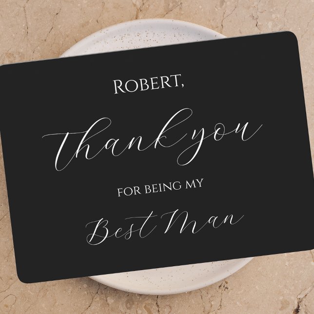 Thank You for Being My Best Man Card Script Dankeskarte (Von Creator hochgeladen)