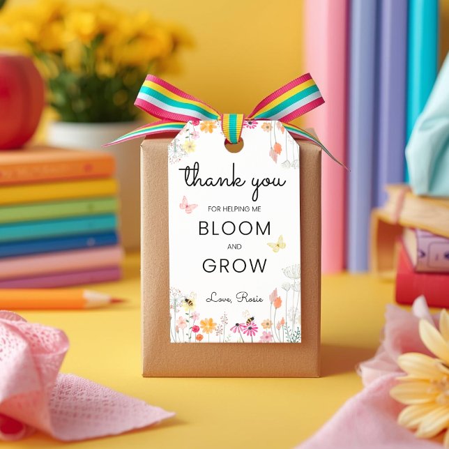 Thank You for Helping Me Bloom and Grow Teacher Geschenkanhänger (Von Creator hochgeladen)
