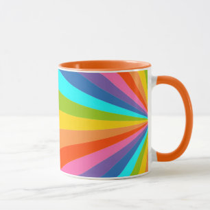 "Thank you for shining you light!" Bunte Strahlen Tasse