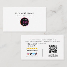 Thank You For Shopping Visitenkarte