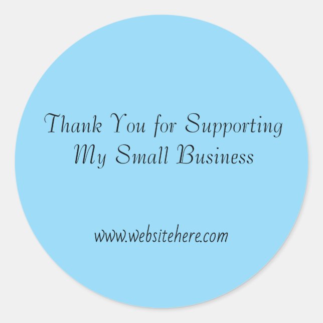 Thank You for Supporting My Small Business Sticker (Devant)